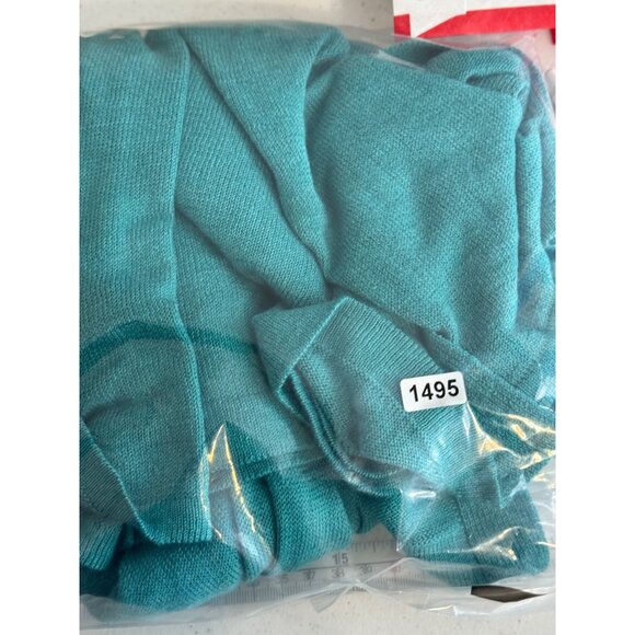 J. Jill Womens Teal Open Front Cardigan sweater size XL linen blend - Picture 14 of 14